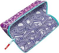 Maped - Material Escolar - Estuche Open XXL Trendy Verde - Diseño Triangular - Cierre con Cremallera - Dimensiones de 230 x 90 x 75 mm - Portatodo Reversible - Ideal para la Mochila