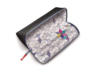 Maped - Material Escolar - Estuche Open XXL Negro - Diseño Triangular - Cierre con Cremallera - Dimensiones de 230 x 90 x 75 mm - Portatodo Reversible - Ideal para la Mochila