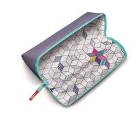Maped - Material Escolar - Estuche Open XXL Púrpura - Diseño Triangular - Cierre