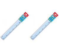 Maped - Material Escolar - Geometric - Regla Plana de 30 cm - Diseño Técnico - Grabado de Alta Calidad - Borde Antimanchas - Empuñadura Ergonómica - Presentación en Bolsa Individual (Paquete de 2)