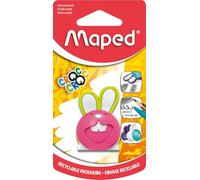 Maped - Material Escolar - Goma de Borrar Croc Croc Puzzle - Diseño Lúdico con 3 Partes - Forma Ergonómica - Borra Grafito y Tinta Sensible a Fricción - 3 Modelos Diferentes