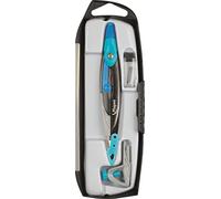 Maped - Material Escolar - Metal Open Caja 3 Piezas - Compás Escolar de Precisión - Incluye 1 Abrazadera Universal y 1 Estuche de Minas - Empuñadura Ergonómica