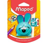 Maped - Material Escolar - Sacapuntas Croc Croc Innovation - Sacapuntas con Depósito - 1 Orificio para Afilar - Gran Capacidad de Reserva - Diseño Lúdico - 3 Colores Diferentes