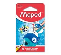 Maped - Material Escolar - Sacapuntas Croc Croc - Sacapuntas con Depósito - 1 Orificio para Afilar - Fácil Apertura de Depósito - Diseño Lúdico - 2 Colores Diferentes
