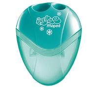 Maped - Material Escolar - Sacapuntas I Gloo - Diseño con Depósito - Tienen 2 Orificios para Afilar - Tamaño Compacto para el Estuche - 3 Diseños Diferentes