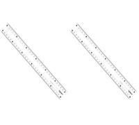 Maped - Material Escolar - Study Unbreakable - Regla Plana de 30 cm - Fabricada con Material Irrompible - Diseño Transparente con Doble Graduación Grabada (Paquete de 2)