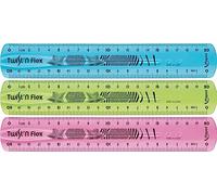 Maped - Material Escolar - Twist'n Flex Original - Regla Plana de 20 cm - Doble Graduación - Material Flexible e Irrompible - Diseño Lúdico - 3 Modelos Diferentes