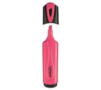 Maped - Pack de subrayadores - Subrayador Classic - 12 Subrayadores de Color Rosa - Diseño con Punta Biselada - Trazo de 1 a 5 mm - Tapón a Presión - Ideal para clase o oficina