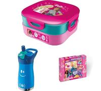Maped Pack Escolar Barbie: Fiambrera 1,4L Barbie + Caja de Actividades Barbie + Botella de Agua Acero Inoxidable 430 ml