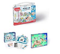 Maped Pack Gran Taller de Arte y Manualidades: Pizarra Mágica Lumi Board + Torno de Alfarería Terra Studio + Set Pegatinas para Ventanas