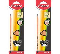 Maped paquete triple de lápices de grafito Negro Peps (Pack Individual) 850011 (Paquete de 2)