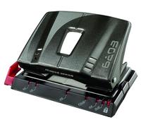 Maped - Perforadora de Papel - Advanced Metal 2 Agujeros para 20/25 Hojas - Agujereador de Papel Metálico - Regleta Ultra Legible - Tapa para Vaciar Confetis - Rápida y Precisa - Color Negro