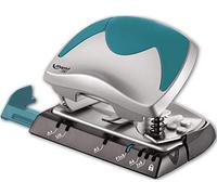 Maped – Perforadora de papel Ergologic 2 agujeros para 15/20 hojas, regleta multi formatos