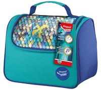 Maped Picnik - Bolsa Dragon Térmica porta Alimentos de 6,3L, Bolsa de Almuerzo Isotérmica con Correa Ajustable, Interior Fácil de Limpiar, Ideal para el Colegio y Excursiones, Diseño de Escamas
