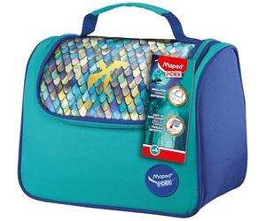 Maped Picnik - Bolsa Dragon Térmica porta Alimentos de 6,3L, Bolsa de Almuerzo Isotérmica con Correa Ajustable, Interior Fácil de Limpiar, Ideal para el Colegio y Excursiones, Diseño de Escamas