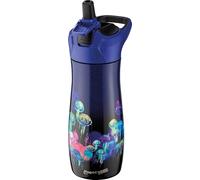 Maped Picnik - Botella infantil con sistema de pipeta - impermeable, apertura fácil con botón - Cuerpo de acero inoxidable - Deepsea Paradise - 580 ml