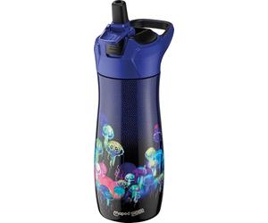 Maped Picnik - Botella infantil con sistema de pipeta - impermeable, apertura fácil con botón - Cuerpo de acero inoxidable - Deepsea Paradise - 580 ml