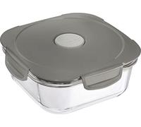 Maped Picnik Concept Adult - Fiambrera (cristal, apta para microondas, 1,2 L), color gris