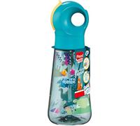Maped Picnik Jungle Fever - Botella Infantil de 500 ml en Ecozen, Material Biofuente Sostenible, Pajita Integrada con Efecto Burbujas, Apertura Fácil y Antifugas, Botella Escolar