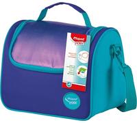 Maped Picnik Origins Aqua - Bolsa de Almuerzo Isotérmica de 6,3L, Porta Alimentos Térmico con Correa Ajustable, Ideal para el Colegio y Salidas, Interior de Fácil Limpieza y Gran Capacidad