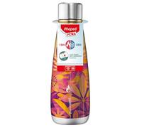 Maped Picnik Solaris - Botella Térmica de Acero Inoxidable 500 ml, Diseño Galáctico con Doble Pared al Vacío, Mantiene Frío y Calor, Cierre Hermético Antigoteo, Reutilizable de Alta Resistencia