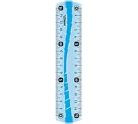 Maped Regla Plana Irrompible de 15 cm, Material Escolar, Diseño Técnico y Académico, Grabado de, Borde Antimanchas y Empuñadura Ergonómica, 2 Colores, Claro, PLC, 15 centímetros