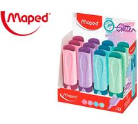 Maped Rotulador Fluorescente Peps Pastel Con Purpurina Colores Surtidos - MAPED