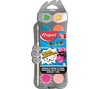 MAPED: Set de acuarelas Color Peps con pincel de regalo - 30 mm, 12 uds