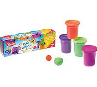 Maped - Set de Manualidades para Niños - Pat Dough 4 Botes Colores Fancy - A Partir de 2 Años - Masa para Modelar - Textura Suave y No Pegajosa - Naranja, Rosa, Verde y Violeta