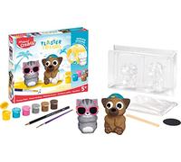 Maped - Set de Manualidades para Niños - Plaster Friends Verano - Moldeado de Yeso - A Partir de 5 Años - Incluye 2 Recipientes para Moldear, Mezcla y Pinturas