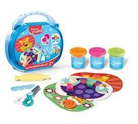 Maped - Set de Pintura para Niños - Kit Mi Primera Masa de Modelar - Apto a Partir de 2 Años - Incluye 1 Cuchillo y 1 Rodillo de Plástico, 1 Tijeras, 3 Botes de Masa y 3 Fichas de Actividades