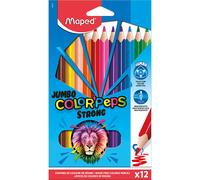 Maped Strong Jumbo 863312 - Lápices de colores ergonómicos triangulares (mina de