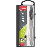 Maped Study - Copás de metal, color gris con negro