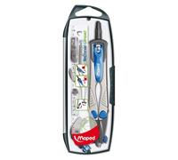 Maped Technic Compact - Compás con accesorios intercambiables (estuche con 5 piezas)