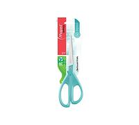 Maped - Tijeras de Oficina - Essentials Asimétrica 21 cm - Tijeras Azules - Hojas y Remaches de Acero Inoxidable - Anillas Ergonómicas para Ambidiestros - Punta Afilada