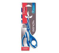 Maped - Tijeras de Oficina - Zenoa Fit Asimétrica 21 cm - Tijeras de Acero Inoxidable - Material Blando en el Interior de las Anillas - Sistema Amortiguador - 2 Diseños Diferentes