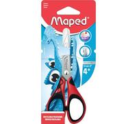Maped - Tijeras Escolares - Essentials Pulse Soft 13 cm - Puntas Redondeadas - Hojas Graduadas en cm - 3 Diseños Diferentes - Multicolor