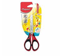 Maped - Tijeras Escolares - Essentials Pulse Soft 13 cm - Puntas Redondeadas - Hojas Graduadas en cm - 3 Diseños Diferentes - Multicolor