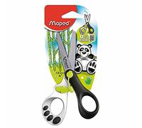 Maped - Tijeras Escolares - Koopy 13,5 cm - Tijeras Infantiles - Apertura Automática para Facilitar Corte - Puntas Redondeadas - Diseño Lúdico de Panda