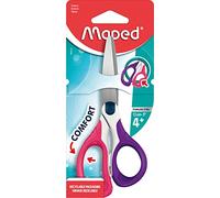 Maped - Tijeras Escolares - Sensoft Asimétricas 13 cm - Agarre Ergonómico Ambidiestro - Tijeras Infantiles con Anillas Blandas - Disponible en 3 Diseños Diferentes