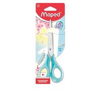 Maped - Tijeras escolares y manualidades SENSOFT PASTELL 16 cm, mangos flexibles y ergonómicos, puntiagudas - rosa, azul claro, lila (color aleatorio)