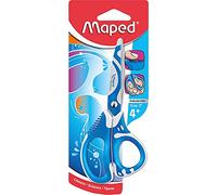 Maped - Tijeras Escolares - Zenoa Fit 13 cm - Material Blando en el Interior de las Anillas - Sistema Amortiguador - Disponible en 3 Diseños Diferentes