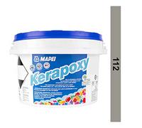 MAPEI Kerapoxy - Mortero para juntas de resina epoxi para baldosas 2K gris medio 2 kg