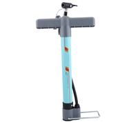 MAPHRWZ Bomba de bicicleta de aleación de aluminio, alta presión 130 PSI, antioxidante, antifugas, junta tórica, para boquillas USA UK, con pedal antideslizante y manillar, para (marina azul)
