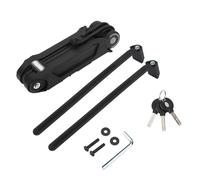 MAPHRWZ Candado para bicicleta, candado plegable antirrobo de alta resistencia, para bicicleta y motocicleta, seguro con soporte, resistente al cortador hidráulico, diseño