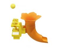 MAPHRWZ Cat Feeder, Dry Food Dispenser, Clip-On Design, c, Slow-Feed Toys for Cats and Dogs-6 Adjustable Rings, Puzzle Training(Trumpet Creeper)