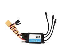 MAPHRWZ Controlador de velocidad Lipo ESC impermeable 20A ESC bidireccional de doble vía 2-4S, para modelos de barcos RC, con 5V 6V 4A SBEC, de energía de alta eficiencia, diseño