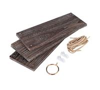 MAPHRWZ Estante colgante de pared de madera Vintage para patio, estante para maceta, decoración del hogar (3 niveles)