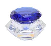 MAPHRWZ para decoración de uñas, vasos mezcladores de cristal en forma de diamante para uso profesional, material K5 duradero, diseño a prueba de fugas, tamaño portátil para (azul real)