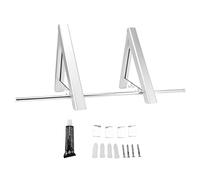MAPHRWZ para percha de ropa retráctil de aluminio, barra de secado invisible montada en la pared, solución para colgar que ahorra espacio para balcón (Plata)